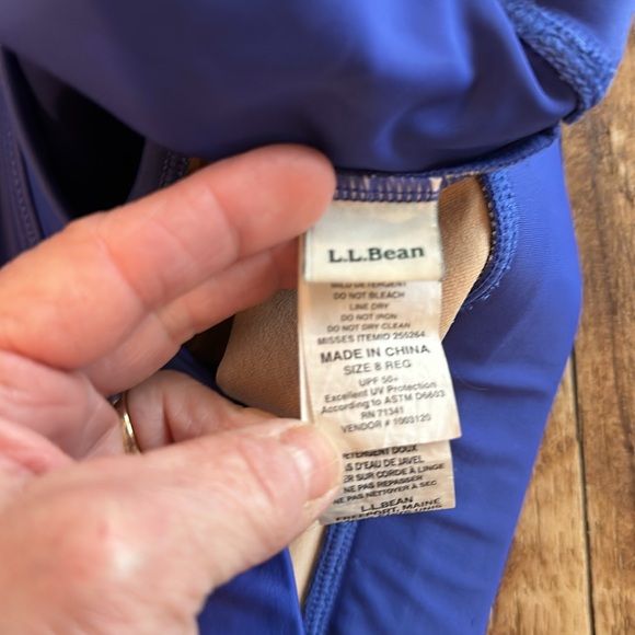 LL BEAN UPF 50+ SKORT SWIM BOTTOM SIZE 8 - Picture 4 of 6